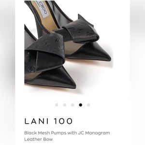 Jimmy Choo black mesh pumps